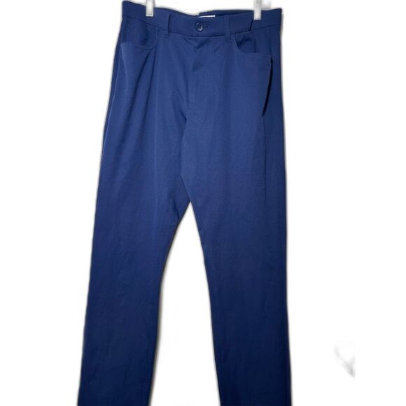 Holderness & Bourne Pants Men's 34/32 Navy Blue Tech Work office Business Casual - Picture 1 of 3